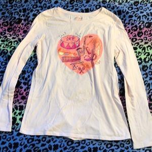 Cat and Jack pink music top